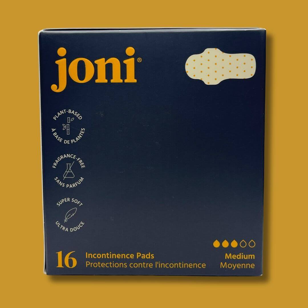 box of joni incontinence pads for light bladder leaks