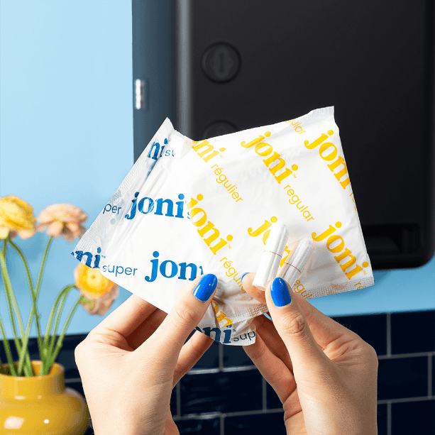 joni individually wrapped organic bamboo period pads in bulk