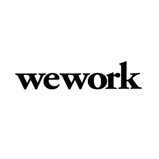 WeWork logo, a joni commercial period care client